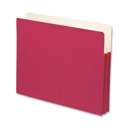 Smead Smead, COLORED FILE POCKETS, 1.75in EXPANSION, LETTER SIZE, RED 73221
